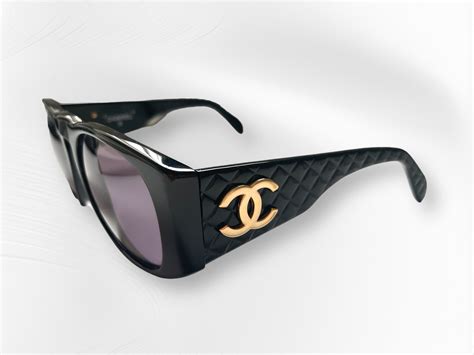 chanel white quilted sunglasses|Shop Used Chanel Sunglasses .